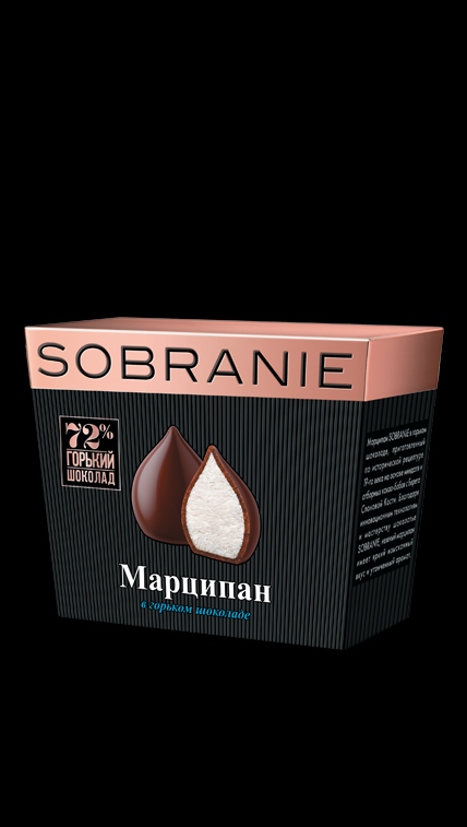 КОНФЕТЫ SOBRANIE МАРЦИПАН В ГОРЬКОМ ШОКОЛАДЕ 150г