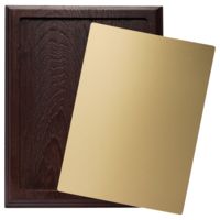 Плакетка Noble Gold, коричневая