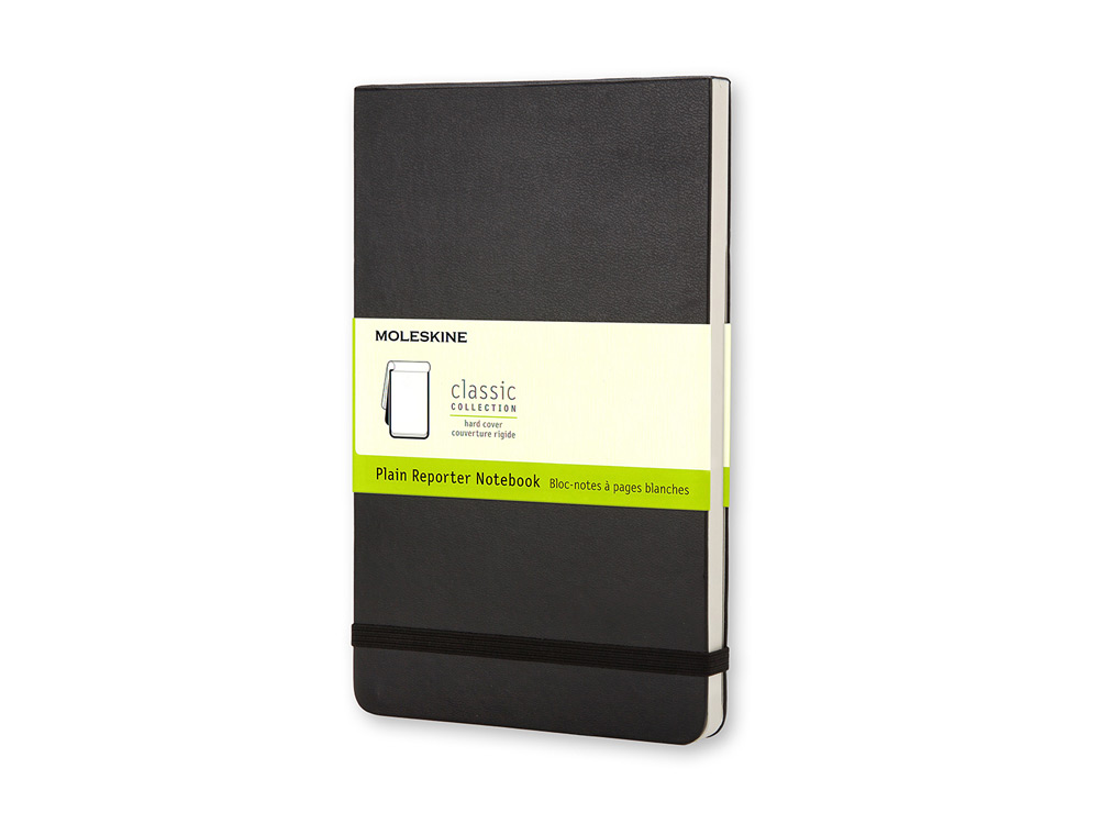 Записная книжка Moleskine Reporter (нелинованный), Large (13х21см), черный