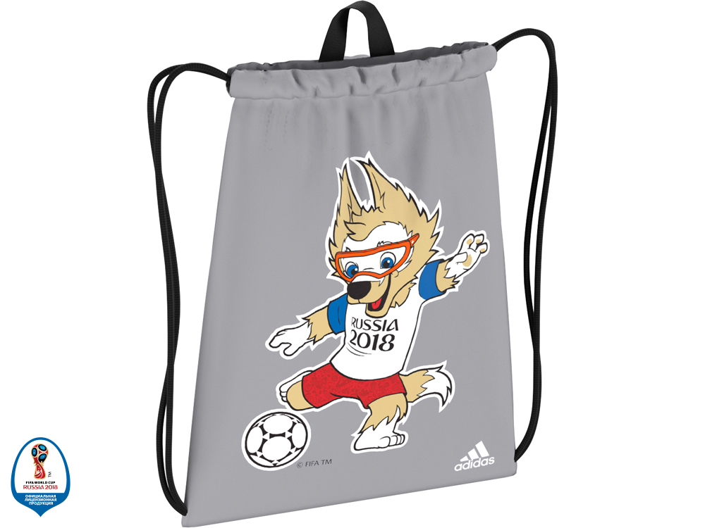 Сумка-мешок FWC Mascot. adidas, белый/черный