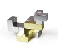 Головоломка-антистресс Cube, малая, золото