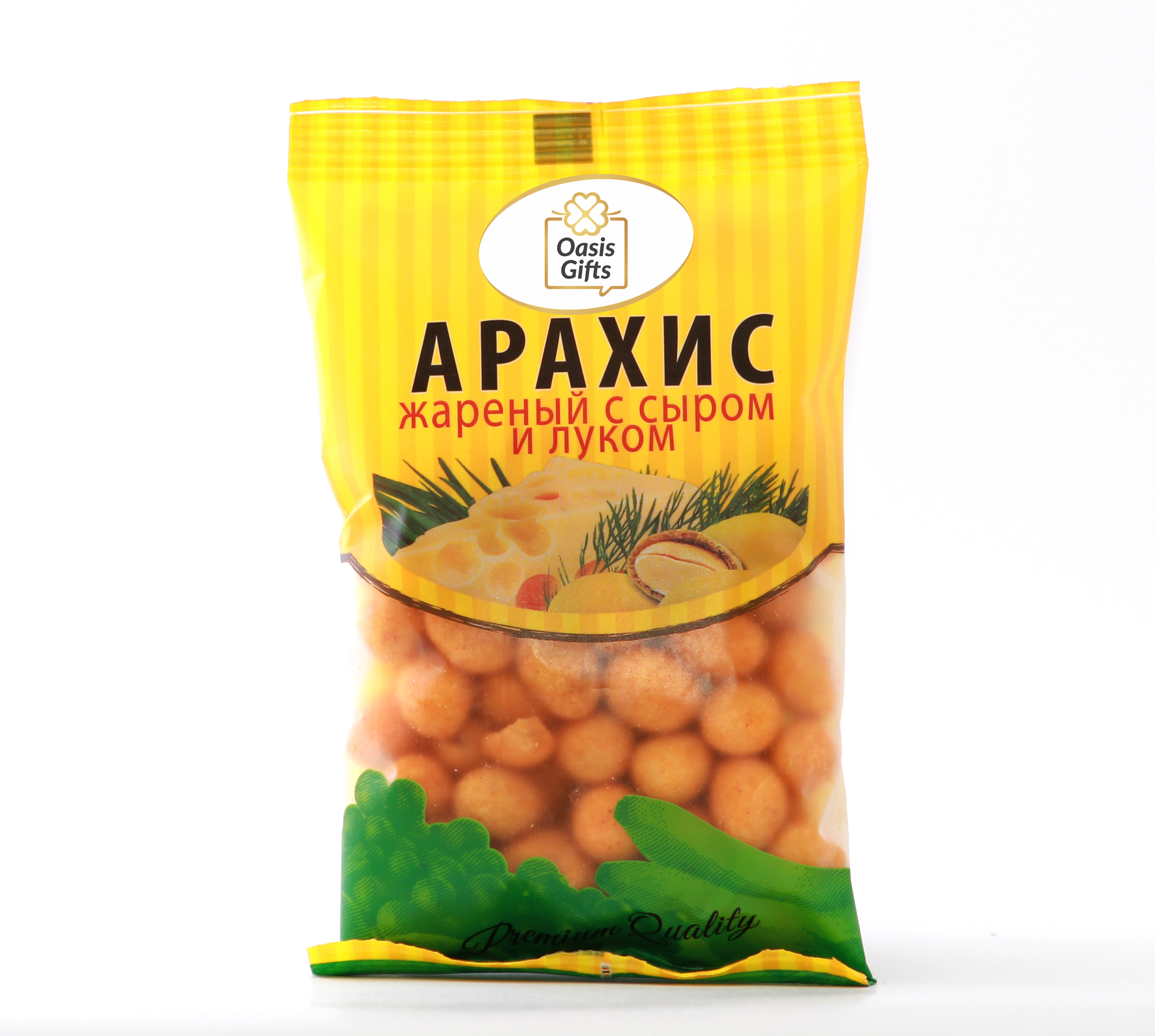 Арахис жареный с сыром и луком 70 гр.