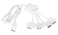 USB-разветвитель Cloud, белый