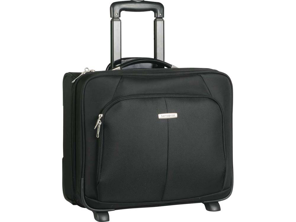 Сумка на колесах с выдвижной ручкой "Пилот" Samsonite, черный