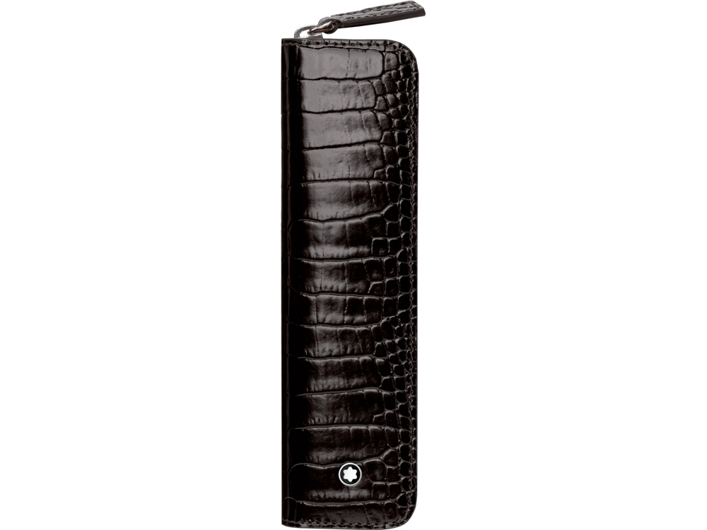 Чехол на молнии Selection для 1 ручки. Montblanc, темно-коричневый