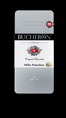 Bucheron, молочный шоколад с фисташками 100 г