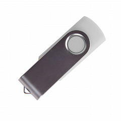 USB flash-карта "Dot" (8Гб), белый, 5,5х2х1см,пластик металл