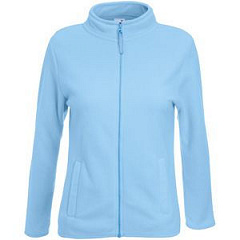 Толстовка "Lady-Fit Micro Jacket", небесно-голубой_M, 100% п/э, 250 г/м2