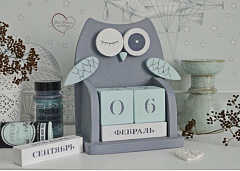 Календарь из смолы и экокерамики