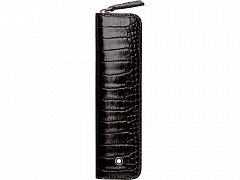 Чехол на молнии Selection для 1 ручки. Montblanc, темно-коричневый