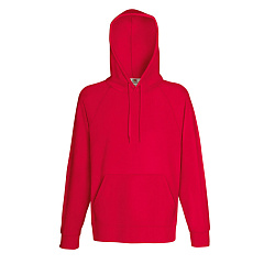 Толстовка мужская "LIGHTWEIGHT", красный_S, 80% хлопок, 20% полиэстер, 240 г/м2